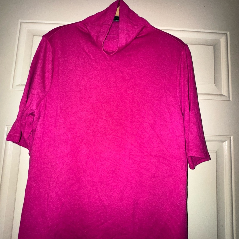 Banana Republic Vibrant Pink Short Sleeve Tee